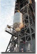 WMAP being lifted into position for lanch